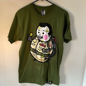 Like new Johnny Cupcakes x Ghostbusters parody. Green medium. Smoke free home